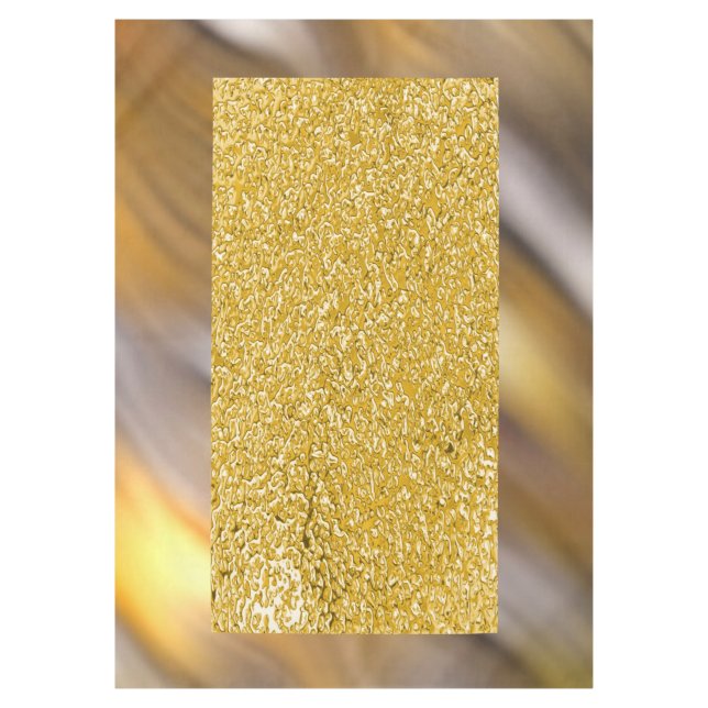 Mantel PURE GOLD Splatt Pattern + tu texto / foto (Anverso)