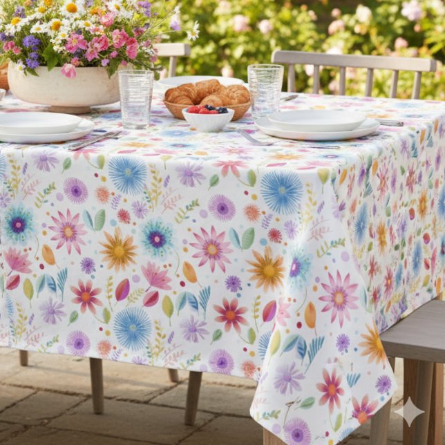 Mantel Purple Blue Pink Boho Wildflower (Subido por el creador)