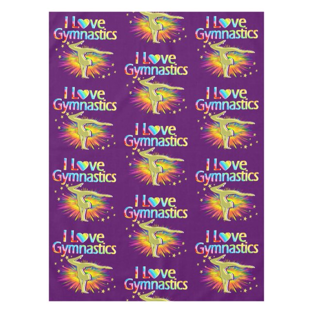 MANTEL PURPLE ME ENCANTA LA CUBIERTA DE LA MESA DE GIMNAS (Anverso)