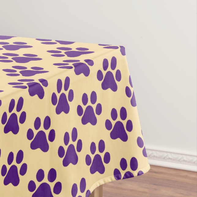 Mantel Purple Paw Print (In Situ)