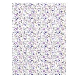 Mantel Púrpura Flor silvestre Patrón de mariposa