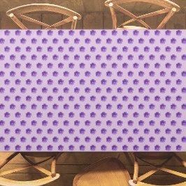 Mantel Púrpura Geranium Flor patrón sin foco en