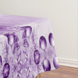 Mantel Púrpura Ornamentos Navidades Tartén de Fiestas