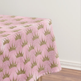 Mantel Purpurina rosa Crown de oro