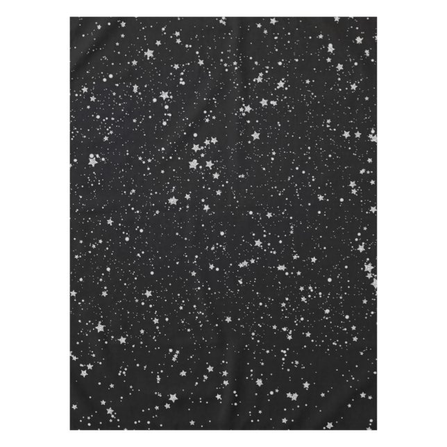 Mantel Purpurina Stars2 - Negro de plata (Anverso)