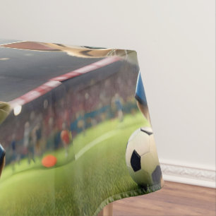 Mantel "Purr-fecto goleador: El gato de fútbol 3D"