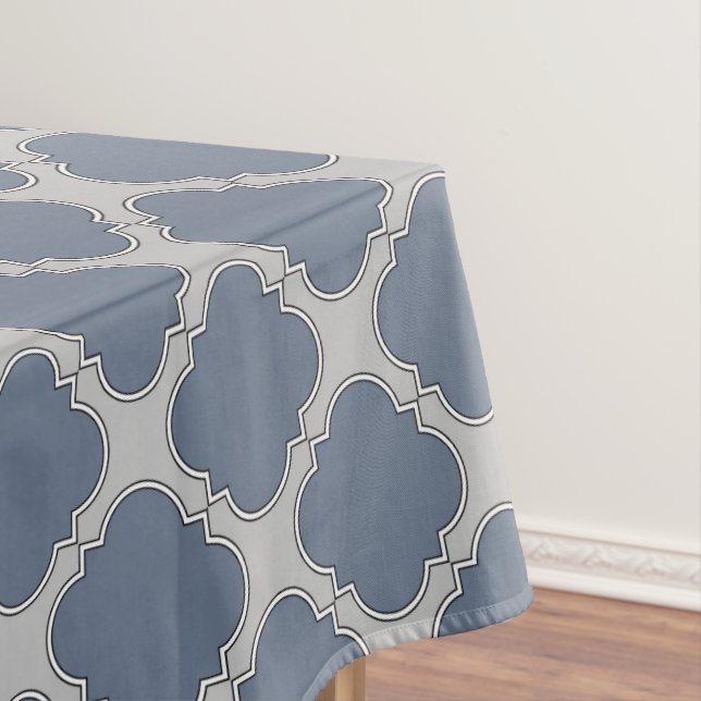 Mantel Quatrefoil azul-gris (In Situ)