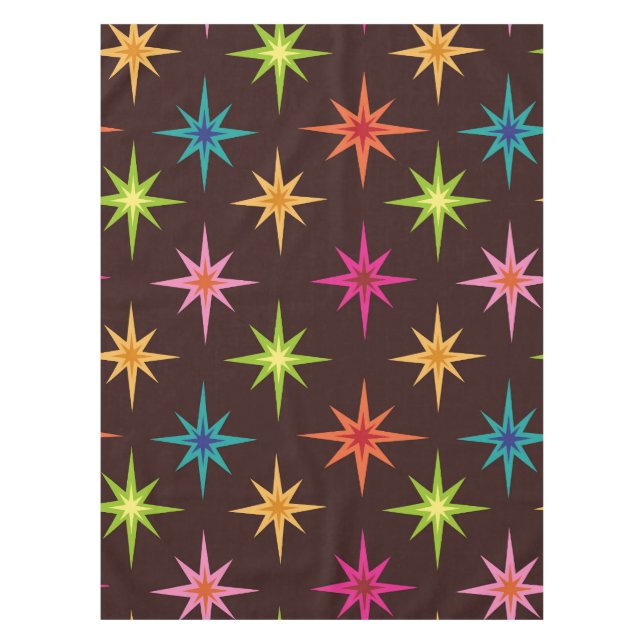 Mantel Ráfagas de estrellas atómicas funky y coloridas de (Anverso)