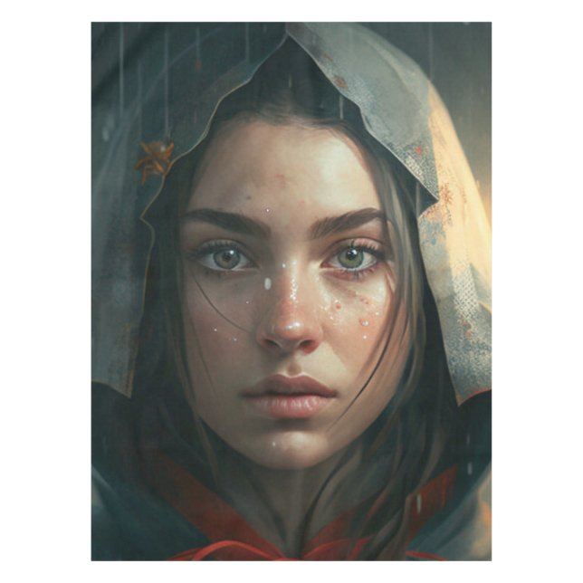 Mantel Rain hood girl (Anverso)