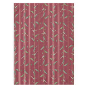 Mantel Rama de hojas en papel pintado rojo