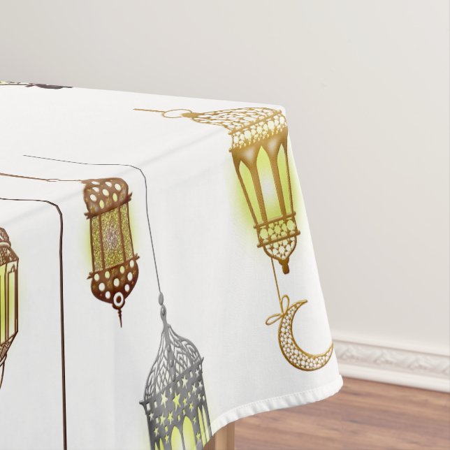 Mantel Ramadan Kareem Crescent Lanterns Mubarak Islamic (In Situ)