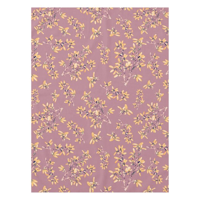 Mantel Ramas de espinas negras amarillas (Anverso)