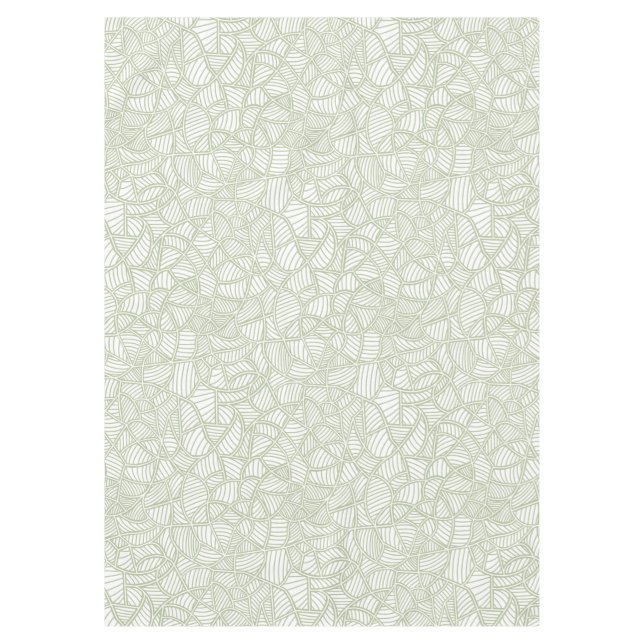 Mantel Random Leaf Mosaic Pale Green (Anverso)