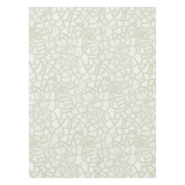 Mantel Random Leaf Mosaic Pale Green (Anverso)