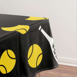 Mantel Raquetas de tenis y balls entrenador negro amarill