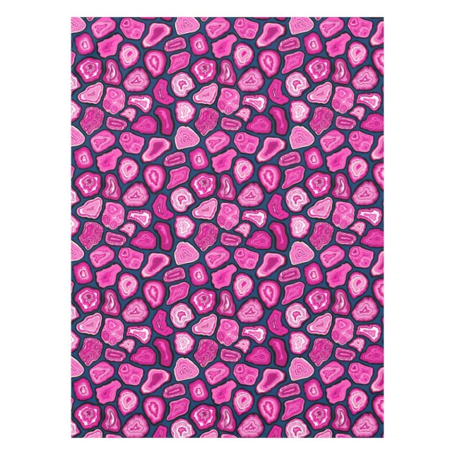 Mantel Rasgos de agudos rosados (Anverso)