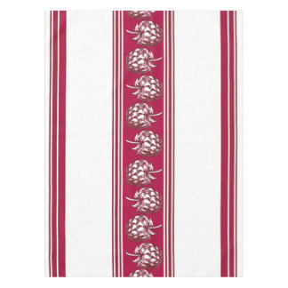 Mantel Raspberry Luxury Jacquard Stripes
