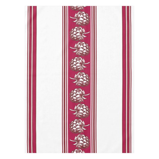 Mantel Raspberry Luxury Jacquard Stripes (Anverso)