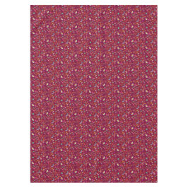 Mantel Raspberry Red Boho Flores Brands Tablecloth