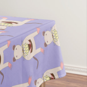 Mantel Rata siamesa con pastel de cumpleaños patentado