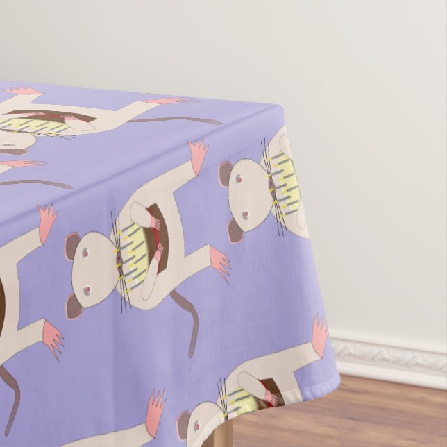 Mantel Rata siamesa con pastel de cumpleaños patentado (In Situ)