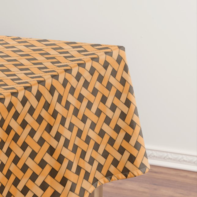Mantel Ratán amarillo trenzado gráfico en el Personalizad (In Situ)