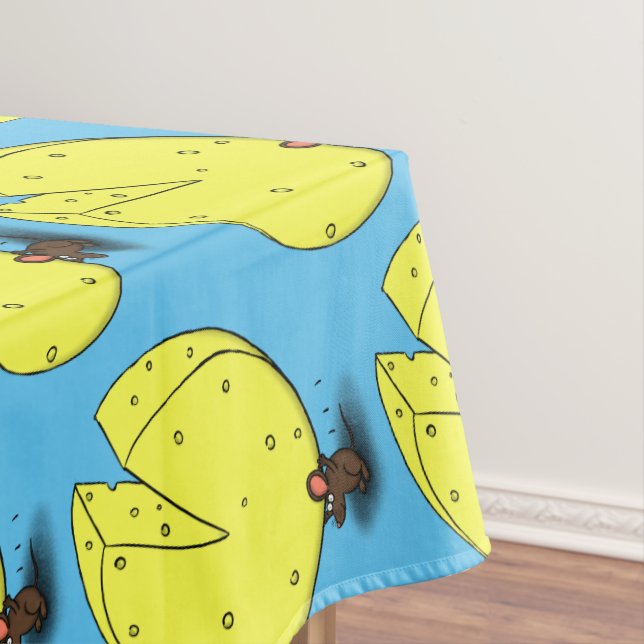 Mantel Ratón blanco con ilustracion personalizado de ques (In Situ)