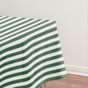 Mantel Raya del verde caqui y del blanco