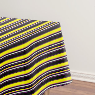 Mantel Rayas amarillas negras y cortas