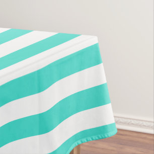 Mantel Rayas azul y blanco azul turquesa clásicas y brill