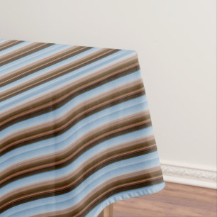 Mantel Rayas azules marrones vintage lindas