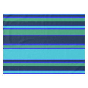 Mantel Rayas azules y verdes