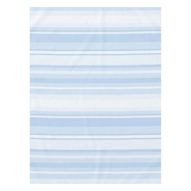 Mantel Rayas bebé azul monograma (Anverso)