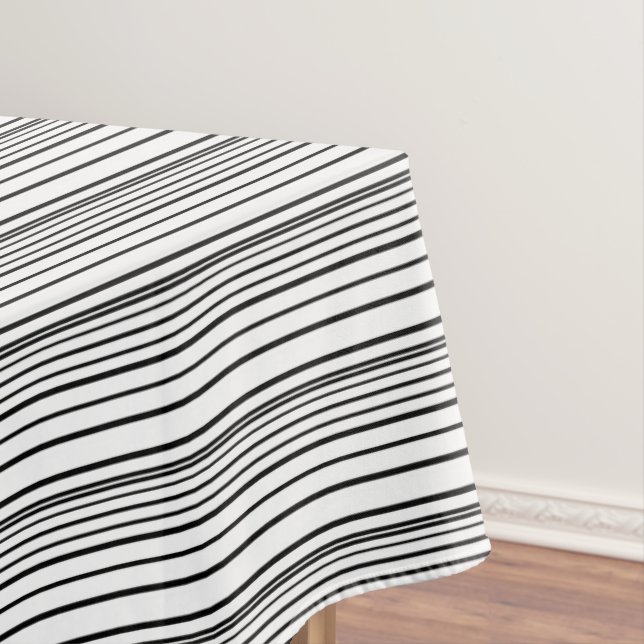 Mantel Rayas blancas negras cortas (In Situ)