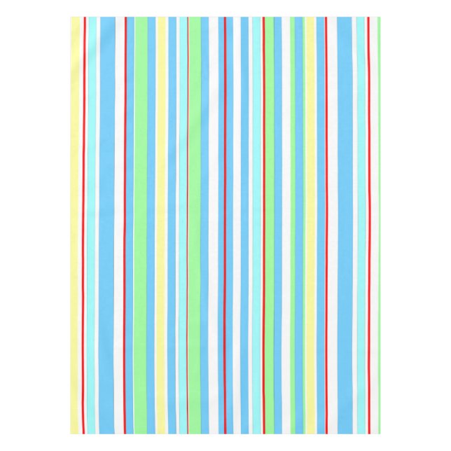 Mantel Rayas combinadas azules claras (Anverso)
