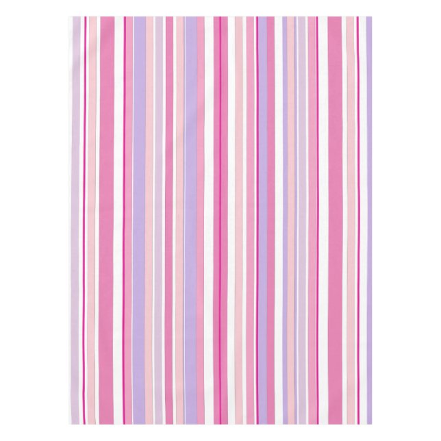 Mantel Rayas combinadas rosadas (Anverso)