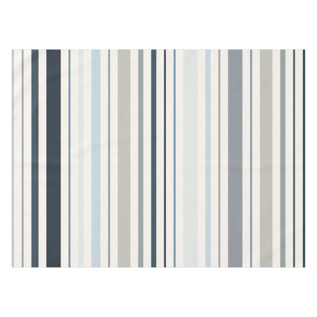 Mantel Rayas Costeras Azules (Frente (Horizontal))