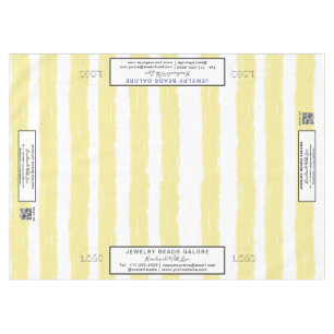 Mantel Rayas de Acuarela Amarillo Blanco Craft Show 60 x 