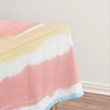 Rayas de acuarela rosa azul amarillo 152 cm x 264