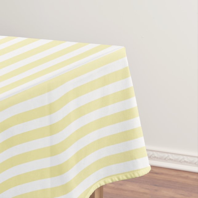 Mantel Rayas de caramelo amarillo y blanco (In Situ)