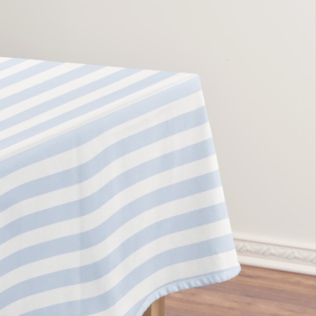 Mantel Rayas de caramelo azul pálido y blanco (In Situ)