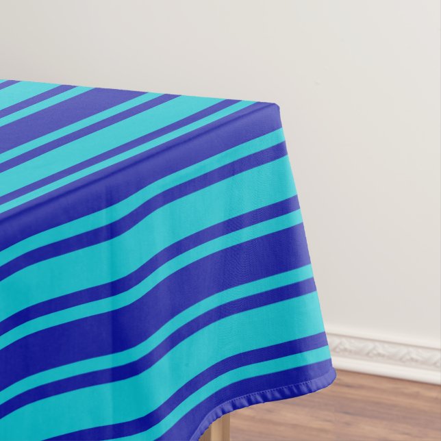 Mantel Rayas de caramelo azul turquesa (In Situ)