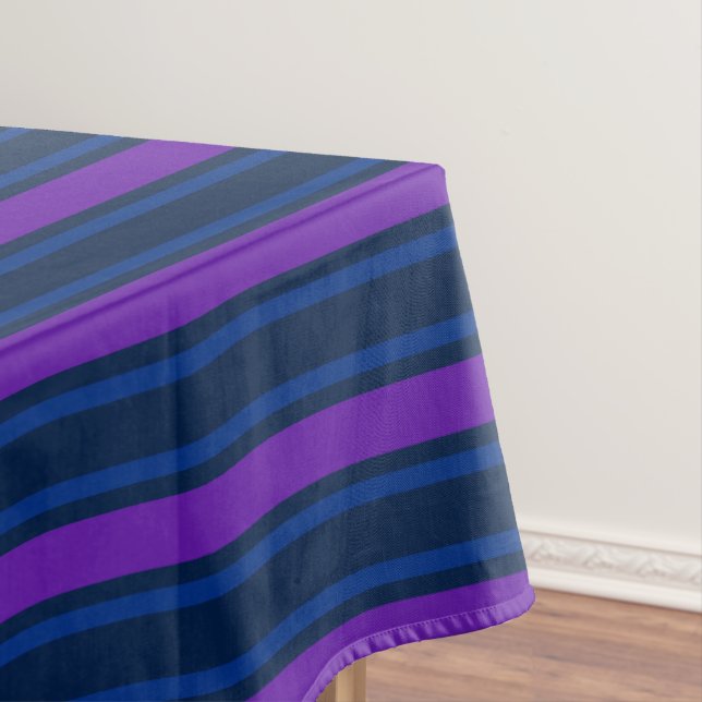 Mantel Rayas de caramelo azul y violeta (In Situ)