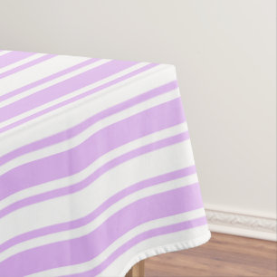 Mantel Rayas de caramelo blanco y púrpura