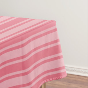 Mantel Rayas de caramelo rosa coral