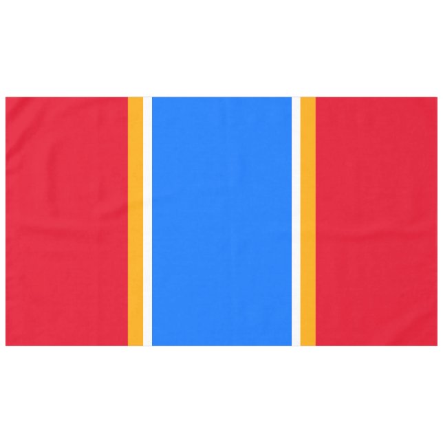 Mantel Rayas de Carreras blanca amarilla roja brillante y (Frente (Horizontal))