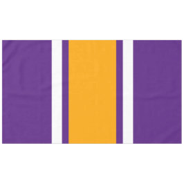 Mantel Rayas de Carreras blanca de Naranja real morado at