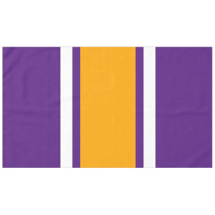 Mantel Rayas de Carreras blanca de Naranja real morado at