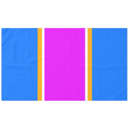 Mantel Rayas de Carreras blanca rosa rosa azul brillante 