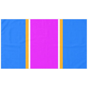 Mantel Rayas de Carreras blanca rosa rosa azul brillante 